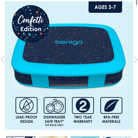 BENTGO BACKPACK CONFETTI DEEP SEA OCEAN SPACE BLUE - Picture 7 of 11